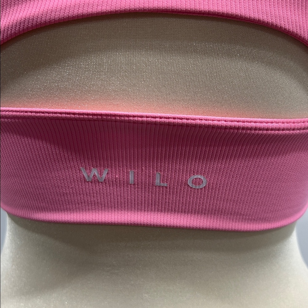 Wilo Pink Ribbed Sports bra - Picture 4 of 8
